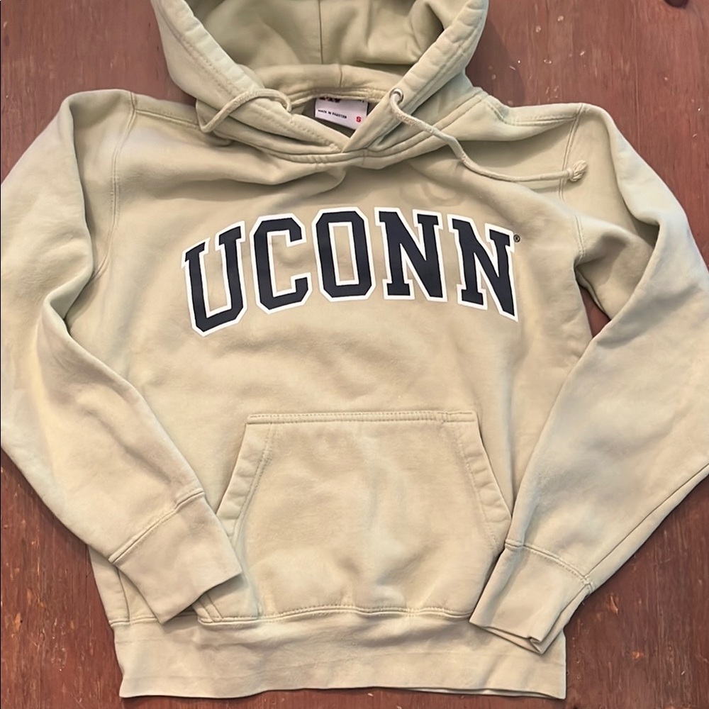 University of Connecticut Light Green Hoodie kids size S
